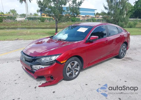 2021 Honda Civic Lx из США, поврежденный, VIN 2HGFC2F65MH555697